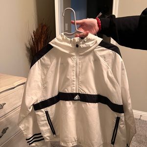 white adidas jacket